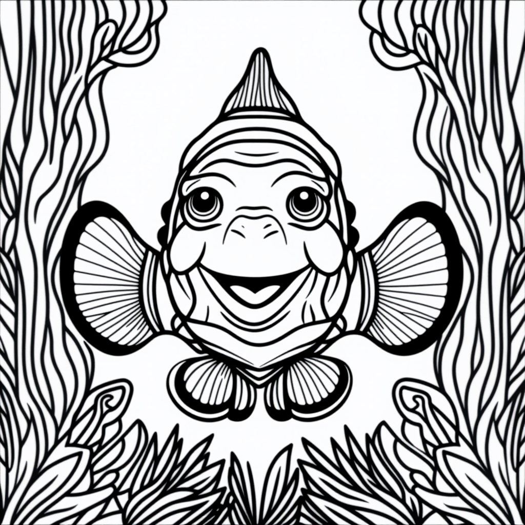 Nemo The Clownfish Playing Happily Vintage Style