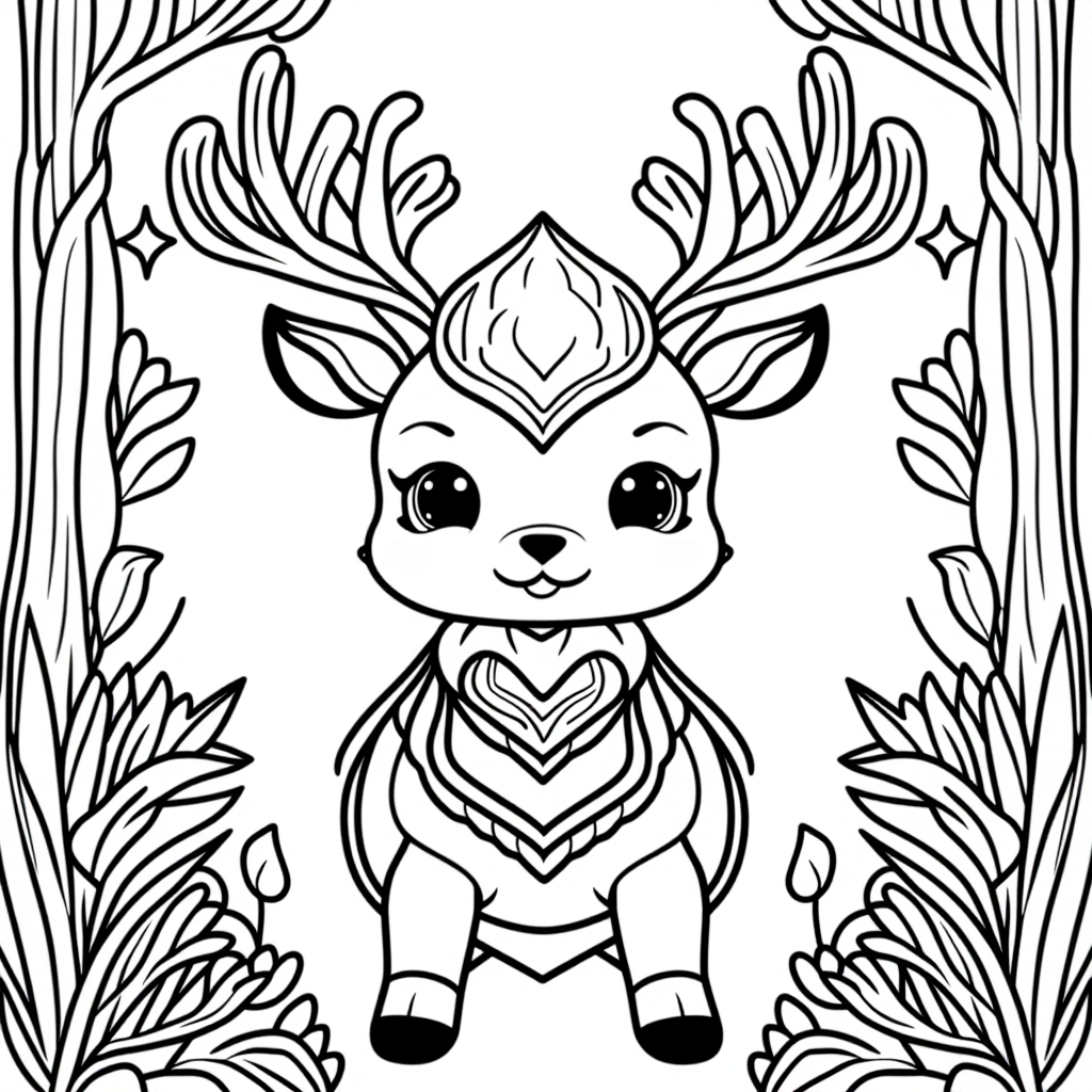 Bambi The Deer Cute Kawaii Style