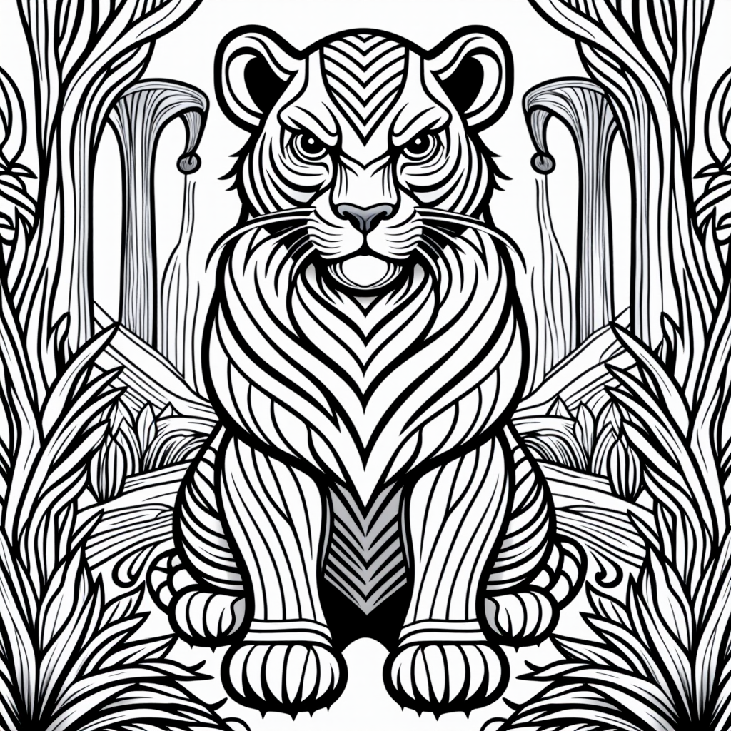 Bagheera The Panther Cartoon Style