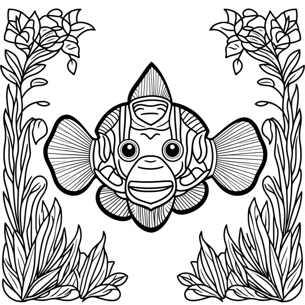 Nemo The Clownfish With Flowers