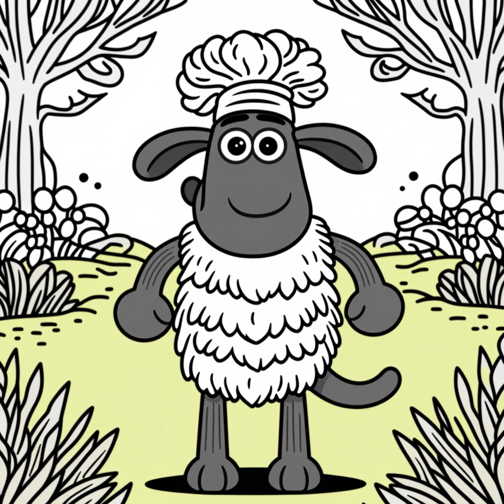 Shaun The Sheep Playing Happily