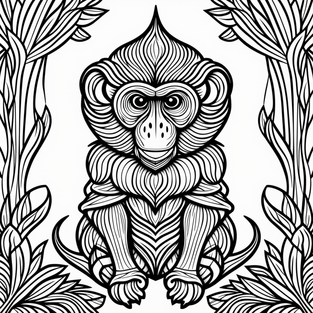 Rafiki The Baboon With Rainbow