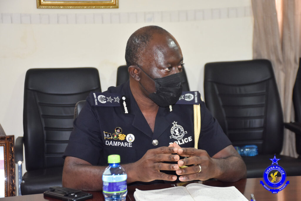 IGP Dr. George Akuffo Dampare Personally Arrests v8 Driver with Fake Number Plate and Careless Driving at Nsutam